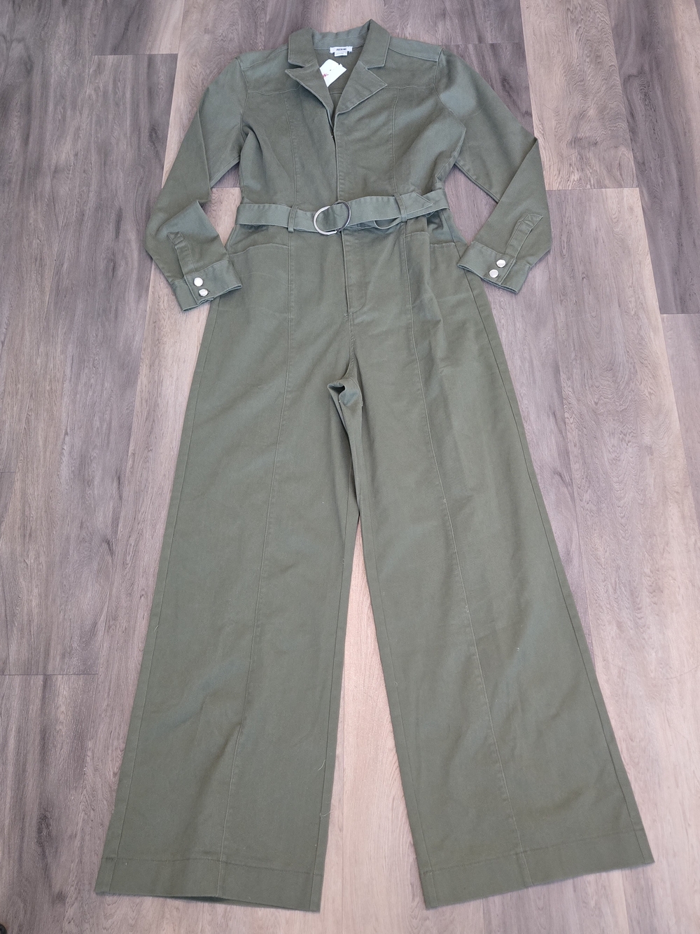 Jason Wu Jumpsuit M Olive Green Utility Belted Jason Wu Men's Olive Green Jacket